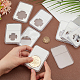 Pandahall elite 8pcs 4 styles boîte de rangement en plastique pour pièces de monnaie AJEW-PH0005-03-3