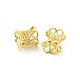 Brass Micro Pave Cubic Zirconia Spacer Beads KK-H452-21G-2