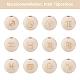 Olycraft 72PCS 12 Constellation Unfinished Natural Wood European Beads WOOD-OC0001-71-2