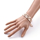 Natürliche Barockperle Keshi Perle Perlen Armbänder Sets BJEW-JB05266-5