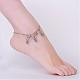 Alloy Charm Anklets AJEW-AN00181-04-4