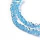 Chapelets de perles en verre électroplaqué EGLA-E057-01A-01-3