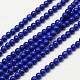 Lapis synthétiques brins de perles lazuli G-A130-3mm-10-1