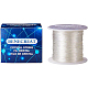 BENECREAT 150m/roll 0.8mm Crystal Thread Elastic Cord Stretch Bracelet Beads Fabric Crafting String (Clear) CT-BC0001-0.8mm-01B-2