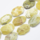 Amarillo abalorios naturales del ópalo hebras G-G745-19-1