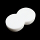 オペーク樹脂カボション  面白い目  ホワイト  12x20x6.5mm RESI-H151-08-2