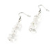 Pendientes colgantes de perlas de cristal de cuarzo natural EJEW-JE04649-06-1
