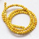 Synthetic Fossil  Round Beads Strands G-L029-3mm-03-3