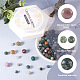 Crafans bricolage kit de fabrication de bracelets en perles de pierre naturelle DIY-CF0001-16-4