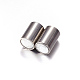 Column 304 Stainless Steel Magnetic Clasps with Glue-in Ends STAS-I026-02-3