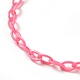 Collares personalizados de cadena de cable de plástico abs NJEW-JN03220-08-3