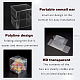 折り畳み式の透明なペットボックス  結婚披露宴のベビーシャワーの荷箱のため  正方形  透明  完成品：9x9x9cm CON-WH0074-72D-6