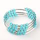 Glass Wrap Bracelets BJEW-JB01183-04-1