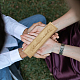 Boîte souvenir de test de grossesse en bois rectangulaire avec couvercle coulissant CON-WH0102-005-7