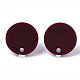 Fornituras de pendiente de botón de acetato de celulosa (resina) KY-R022-018-3