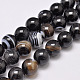 Chapelets de perles en agate rayée naturelle/agate à bandes G-G962-12mm-12-1