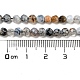 Brins de perles d'agate craquelée de feu naturel X-G-R344-4mm-24-3