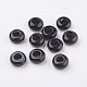 Randomly Mixed Natural Black Agate and Banded Agate European Beads X-G-G740-12x6mm-12-1