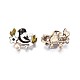 Bird and Flower Enamel Pin with Plastic Pearl JEWB-N007-098-2