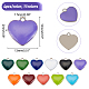 DICOSMETIC 44Pcs 11 Colors Stainless Steel Heart Shape Enamel Charms Colorful Metal Heart Charms Mini Heart Beads Enamel Charms for Bracelet Necklace Jewelry Making，Hole：1.5mm STAS-DC0003-84-4