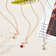 Anattasoul 3 шт. 3 цвета цинковый сплав Роза жизни кулон ожерелья набор для женщин NJEW-AN0001-24-7