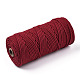 コットン糸  マクラメコード  装飾的な糸のスレッド  DIYの工芸品について  ギフトラッピングとジュエリー作り  ブラウン  3mm  約109.36ヤード（100m）/ロール。 OCOR-T001-02-02-2