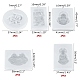 Kit di stampi in silicone con ciondolo fai da te buddista DIY-OC0002-86-3