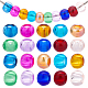 PandaHall 100 pcs Glass European Beads GLAA-PH0007-33-1