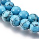 Kunsttürkisfarbenen Perlen Stränge Z0NDC014-1-3