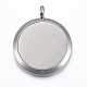316 Surgical Stainless Steel Diffuser Locket Pendants STAS-H404-14E-3