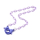 3Pcs 3 Colors Personalized ABS Plastic Cable Chain Necklaces NJEW-JN03484-04-2