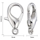 Zinc Alloy Lobster Claw Clasps E106-NF-4