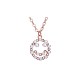 Lächelndes Gesicht Perlenkette für Mädchen Frauen NJEW-BB44443-A-1