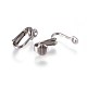 Accessoires de boucles d'oreilles clips à vis en 304 acier inoxydable STAS-E460-06P-1
