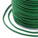 マクラメコットンコード  編組ロープ  プラスチックリール付き  壁掛け用  工芸  ギフト包装  グリーン  1.2mm  約49.21ヤード（45m）/ロール OCOR-B002-01A-24-3