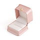 Cajas de regalo de anillo de cuero de pu LBOX-L005-A01-3