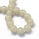 Chapelets de perles rondes en verre imitation jade peint DGLA-Q021-10mm-43-2