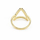 Hollow Triangle Rack Plating Alloy Wide Band Rings RJEW-Q163-015-RS-2