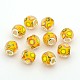 Faceted Large Hole Rondelle Resin European Beads RPDL-L003-042-2