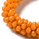 Bracelet extensible tressé en perles de verre au crochet BJEW-S144-002E-08-2