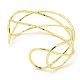 Brass Wire Wrap Cuff Bangle BJEW-Q771-01G-2