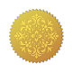 Adesivi autoadesivi in lamina d'oro in rilievo DIY-WH0211-365-1