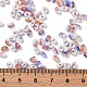 Perles de rocaille en verre peintes à cuisson bicolores&nbsp;SEED-C003-01C-4