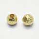 Long-Lasting Plated Brass Textured Beads KK-K193-112G-NF-2