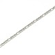 304 Stainless Steel Figaro Chain Necklace Making STAS-A028-N022MP-2