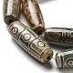 Perles dzi à 9 œil de style tibétain TDZI-F001-07-4