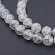Perles en verre craquelé transparentes rondes X-CCG-Q001-12mm-01-2