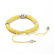 Nylon ajustable pulseras de abalorios trenzado del cordón BJEW-JB05103-01-2