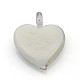 1 pendentifs coeur boîte de verre à la main dichroïque DICH-X034-01-2