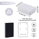 NBEADS 24 Pcs White Texture Cardboard Jewelry Boxes OBOX-NB0001-08A-2